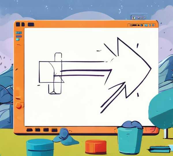 Windows画图工具轻松制作箭头指示图